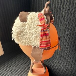Battat Our Generation Western‎ Horse Saddle Brown Faux Sheepskin 18 inch Doll